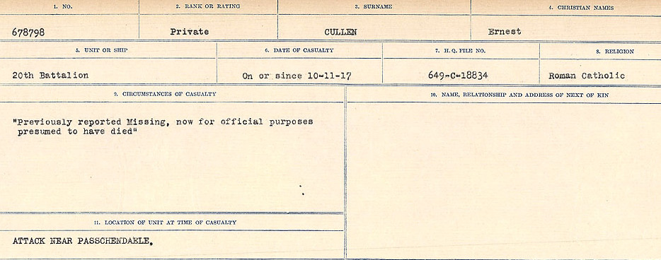Circumstances of death registers