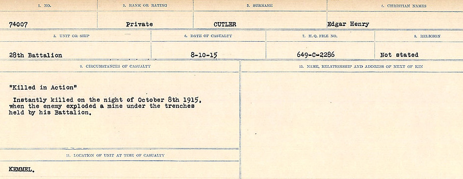 Circumstances of death registers