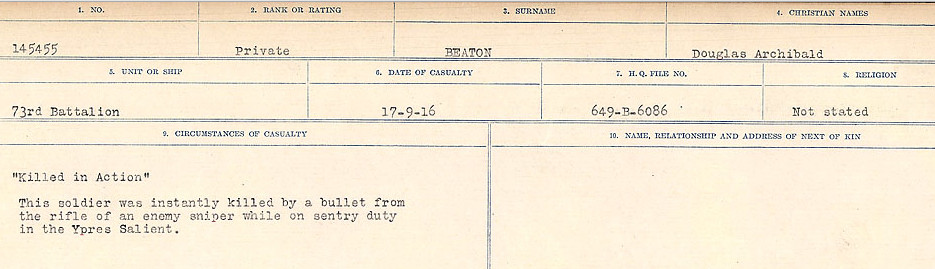 Circumstances of Death