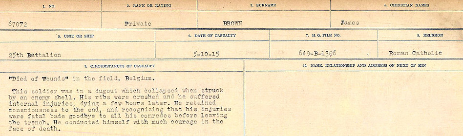 Circumstances of Death Registers