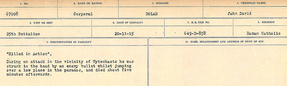 Circumstances of death registers