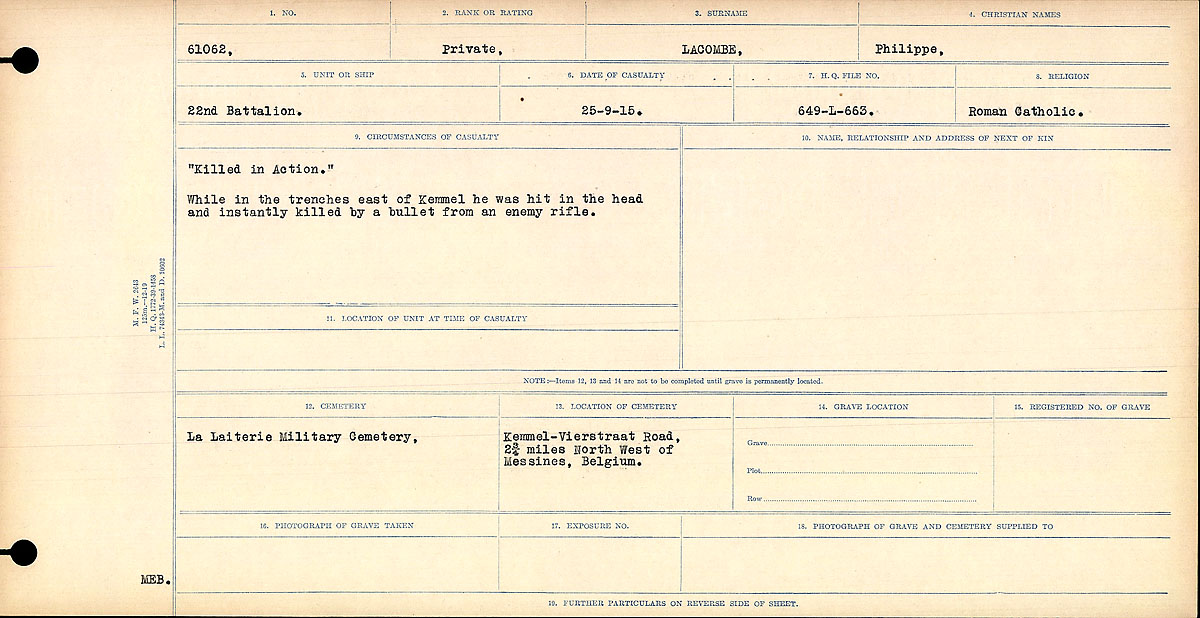 Circumstances of death registers