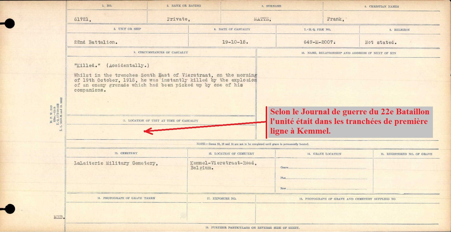 Circumstances of death registers