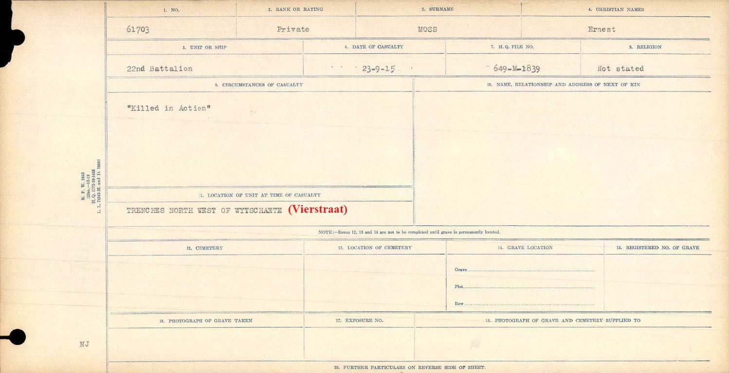 Circumstances of death registers