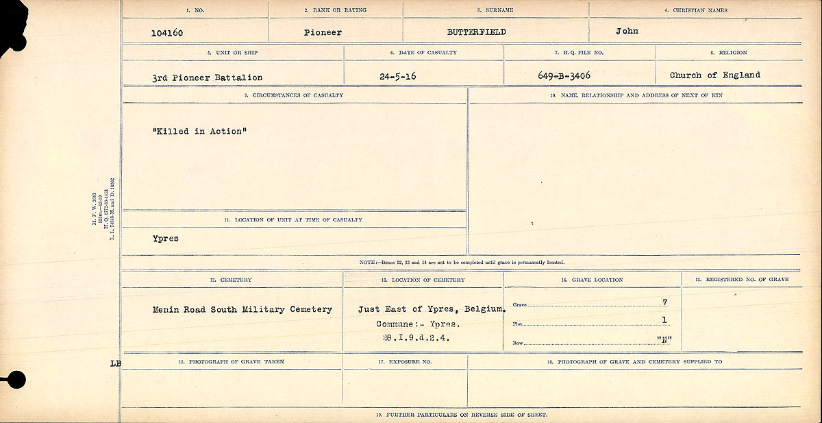 Circumstances of death registers