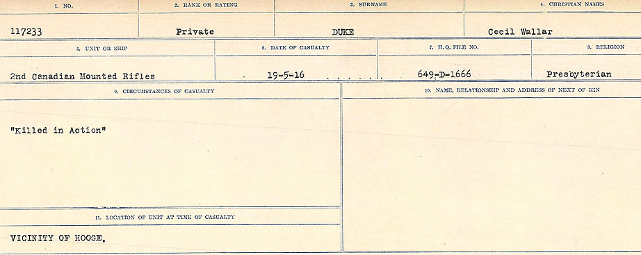 Circumstances of death registers