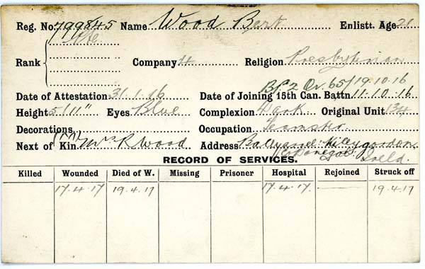 Record of Service
