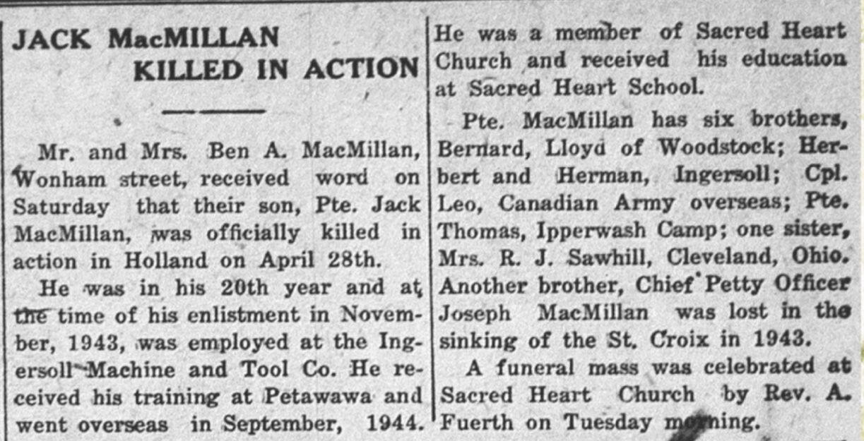Newspaper clipping