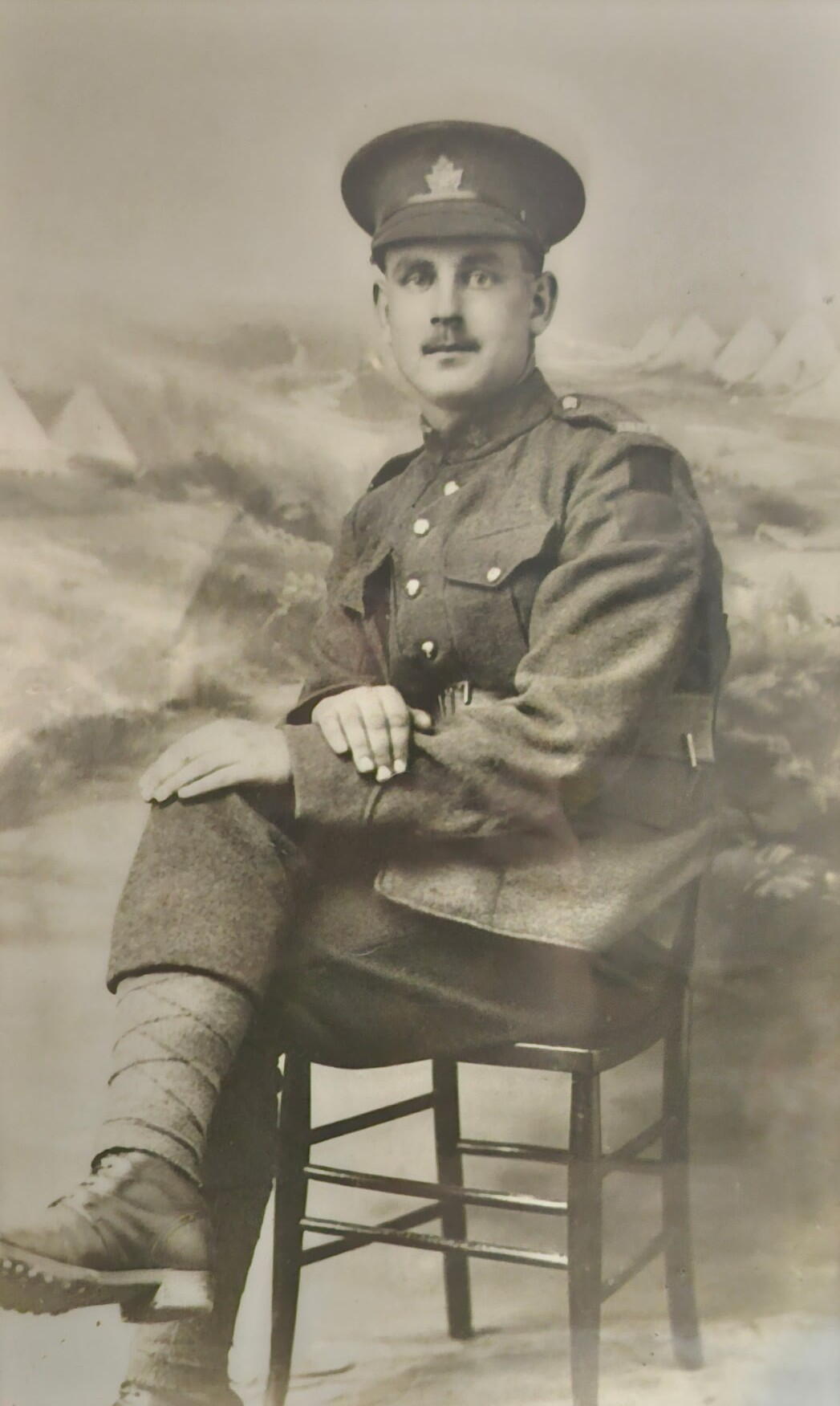 This photo was taken before being sent to Europe in 1916-1917