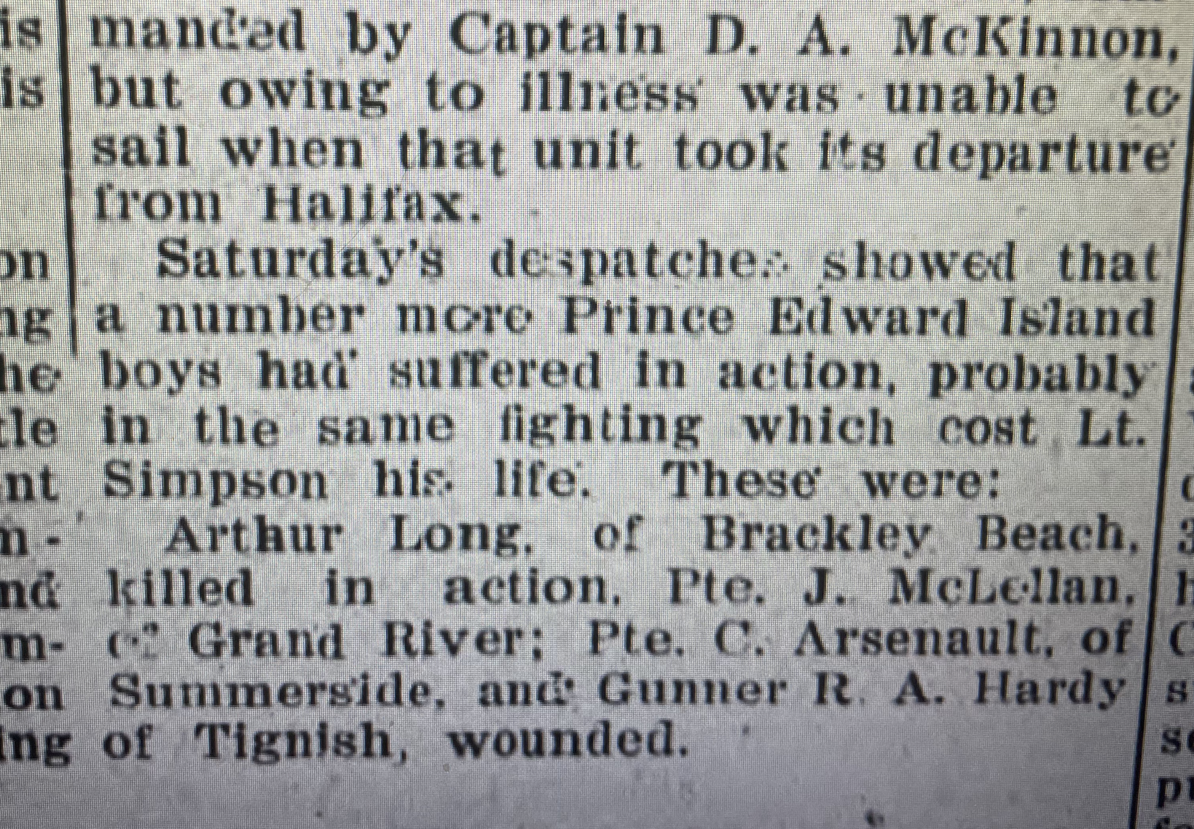 Charlottetown Herald, October 1916