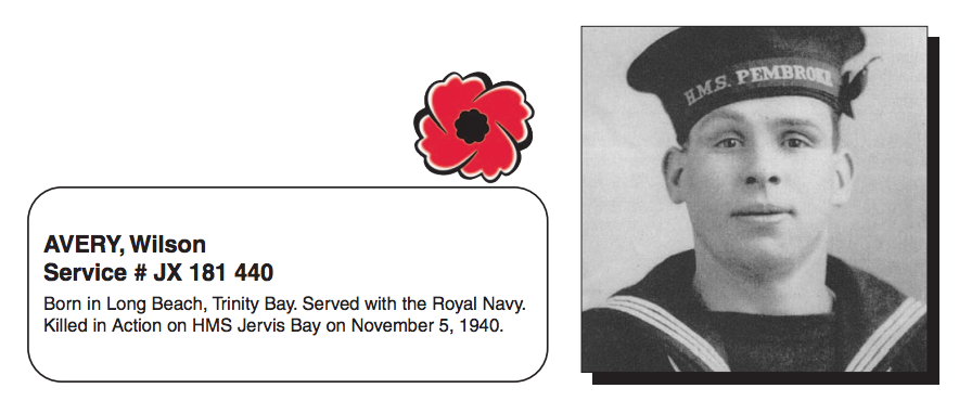 From the Newfoundland Canadian Legion Veterans' Service Recognition Book.  Submitted for the project Operation Picture Me