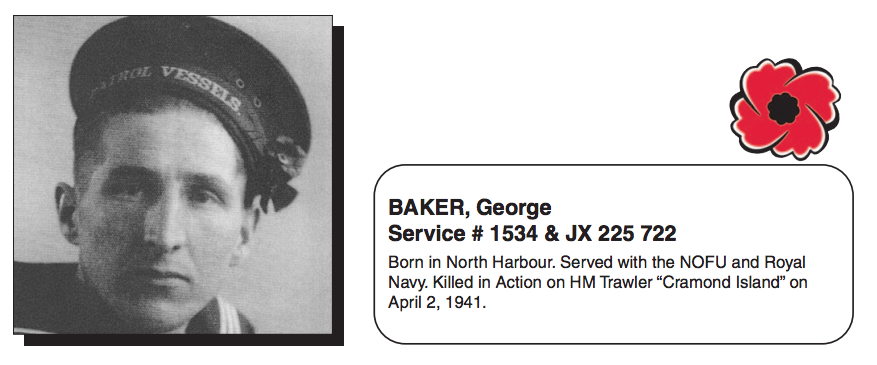 From the Newfoundland Canadian Legion Veterans' Service Recognition Book.  Submitted for the project Operation Picture Me