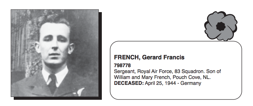 From the Newfoundland Canadian Legion Veterans' Service Recognition Book.  Submitted for the project Operation Picture Me