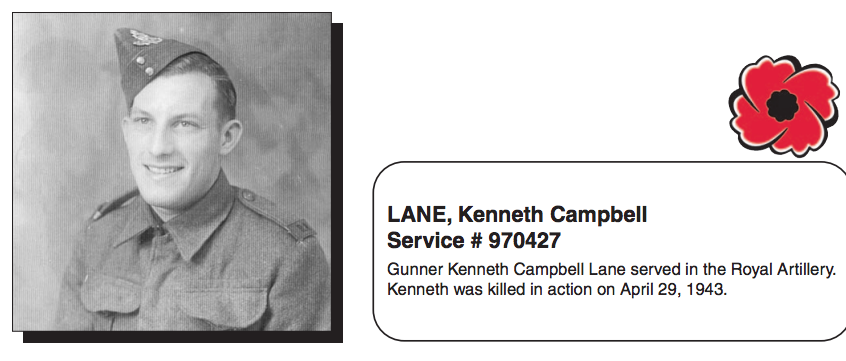 From the Newfoundland Canadian Legion Veterans' Service Recognition Book.  Submitted for the project Operation Picture Me