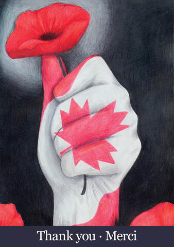 Royal Canadian Legion poster contest entry by K. E. Kim​